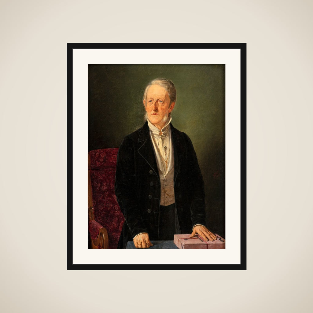 Industrimanden og politikeren I.C. Drewsen framed