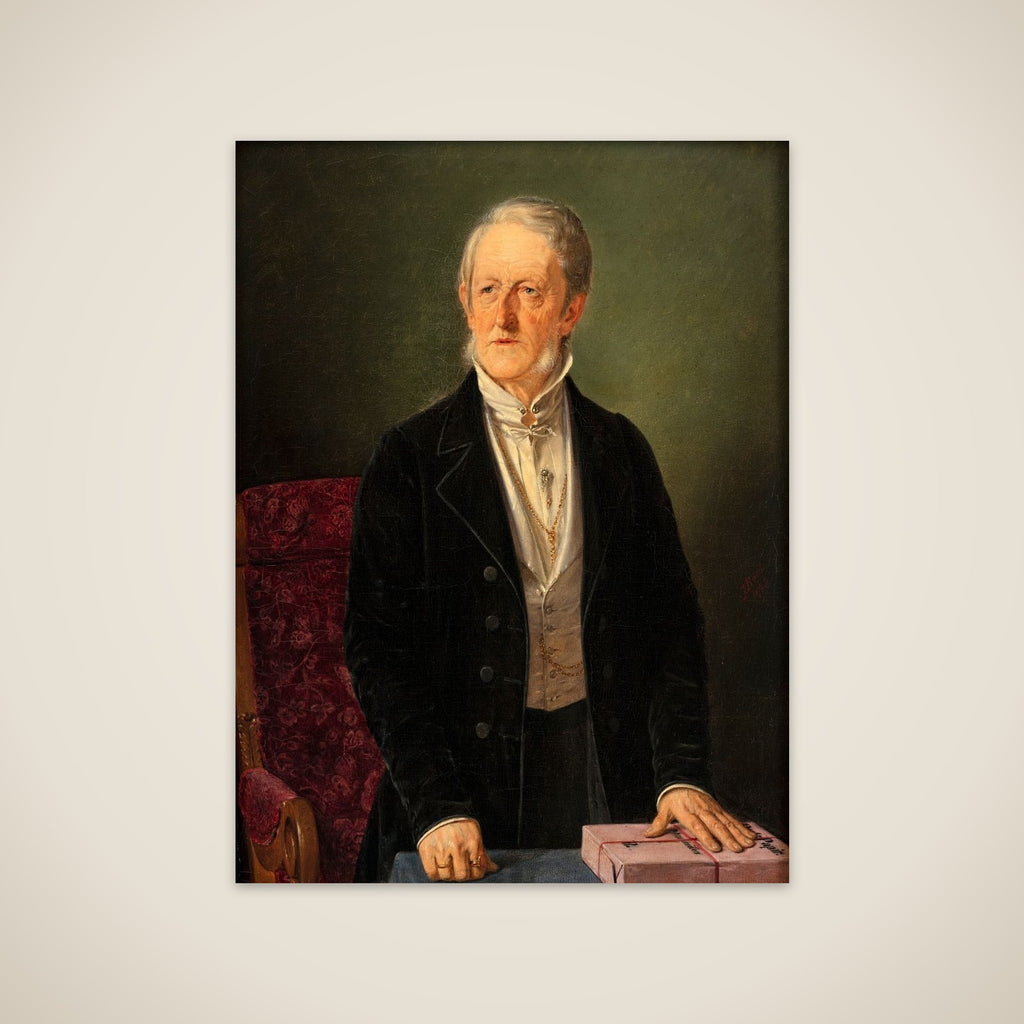 Industrimanden og politikeren I.C. Drewsen unframed print
