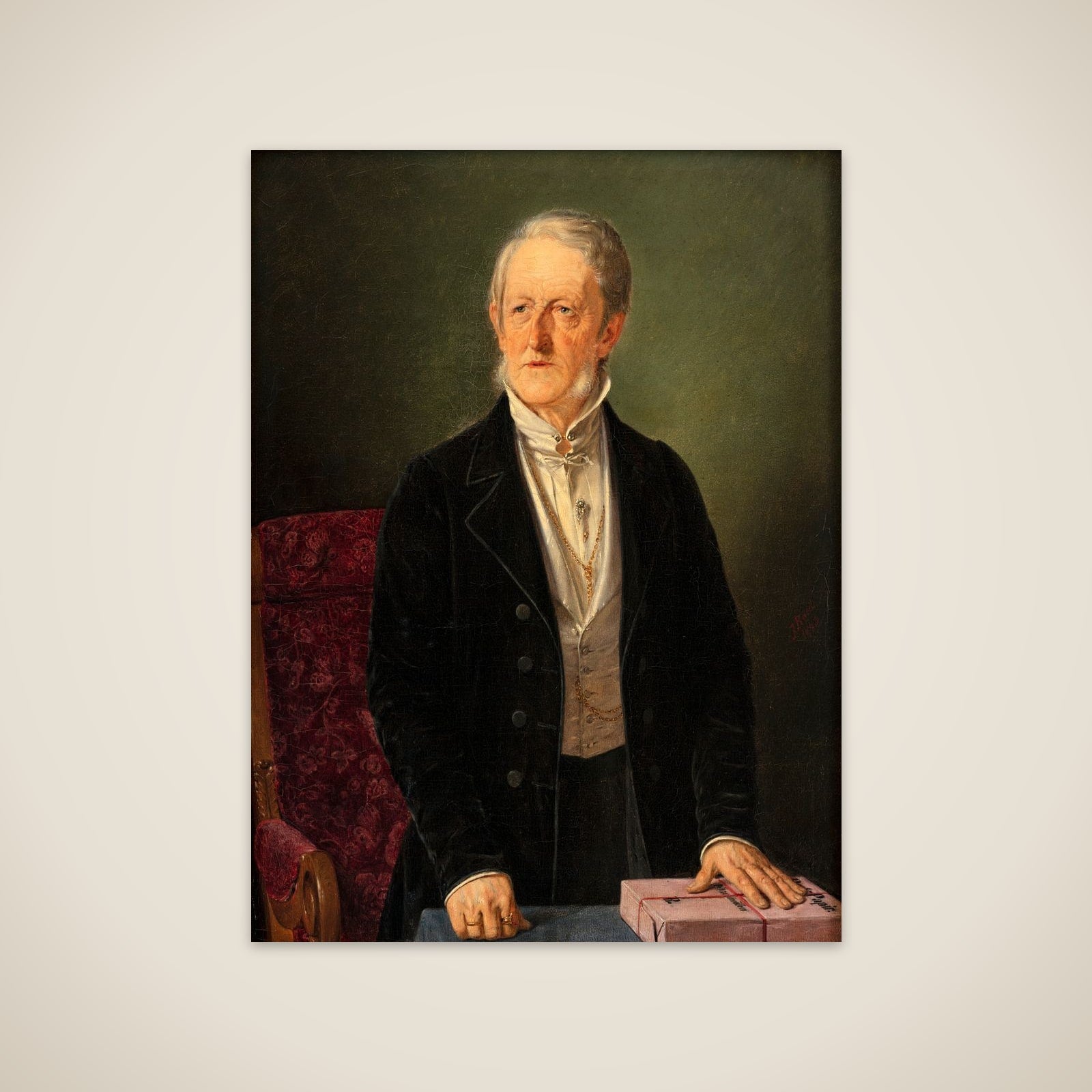 Industrimanden og politikeren I.C. Drewsen unframed print