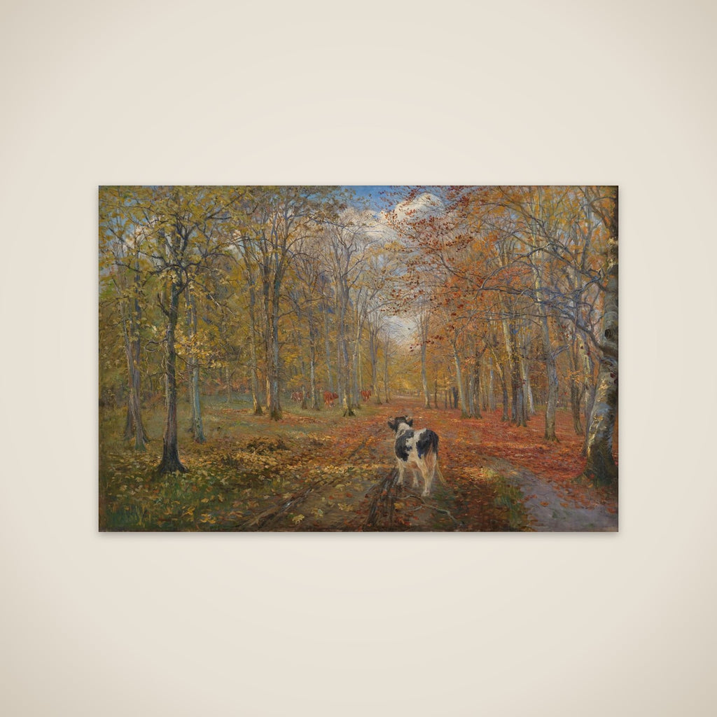 En vej i Dyrehaven. Efterår unframed print