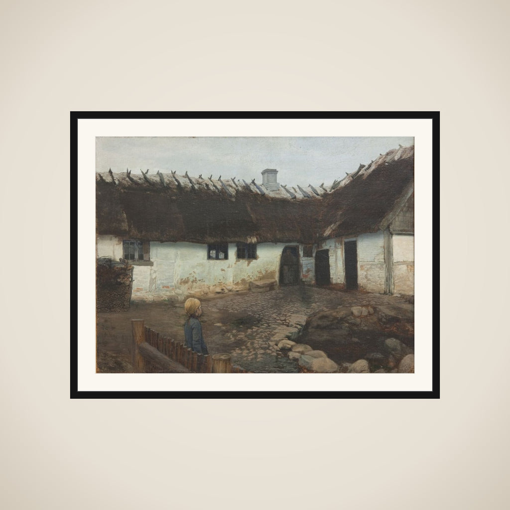 Uden for et husmandssted framed