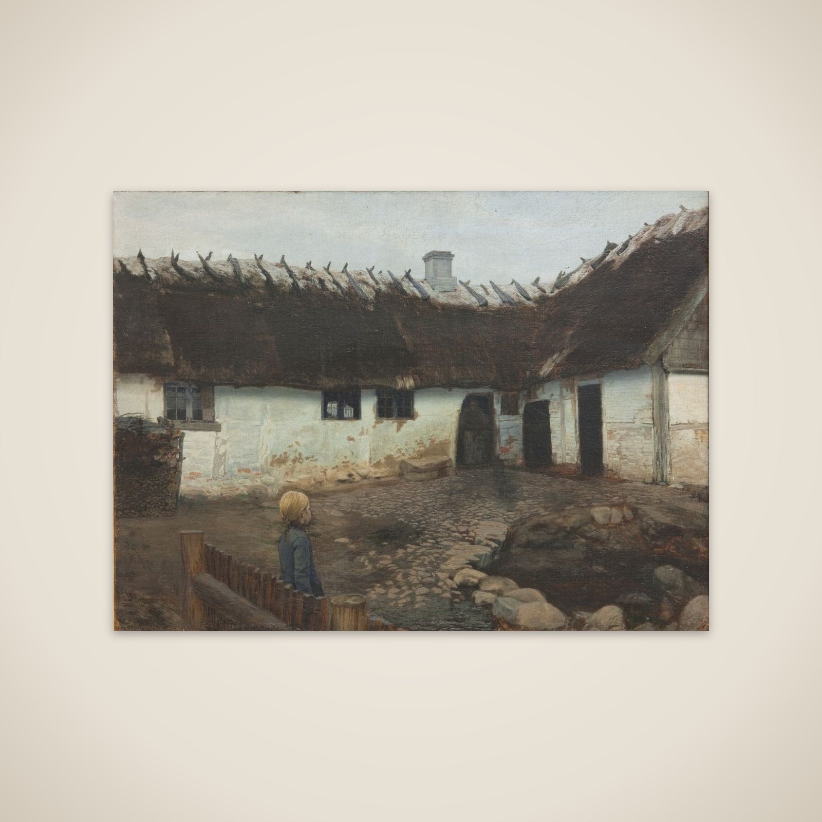 Uden for et husmandssted unframed print