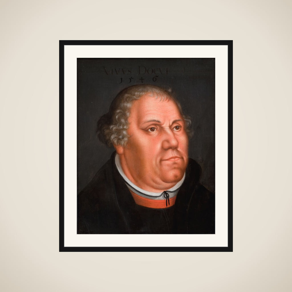 Portræt af Martin Luther (1483-1546) framed