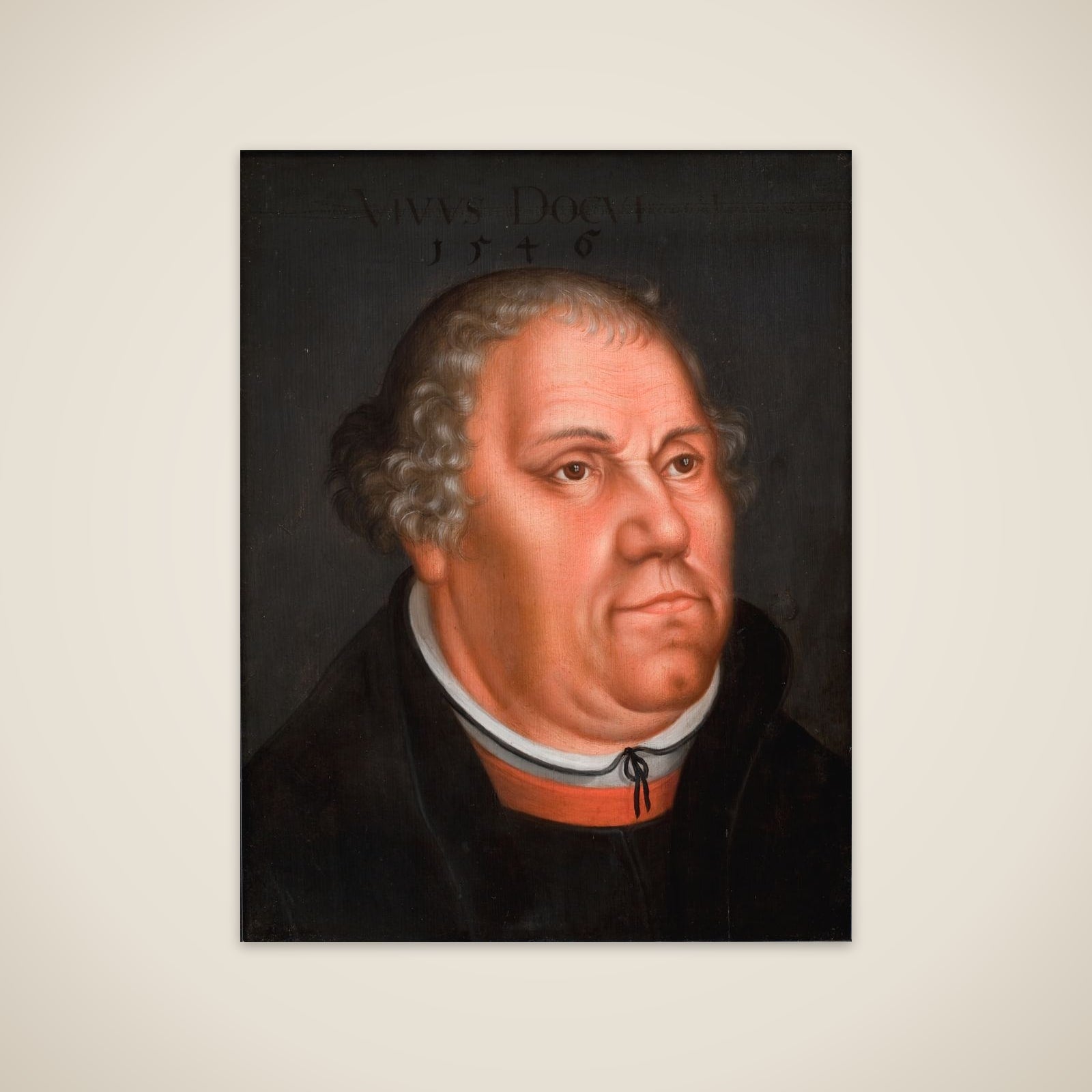 Portræt af Martin Luther (1483-1546) unframed print