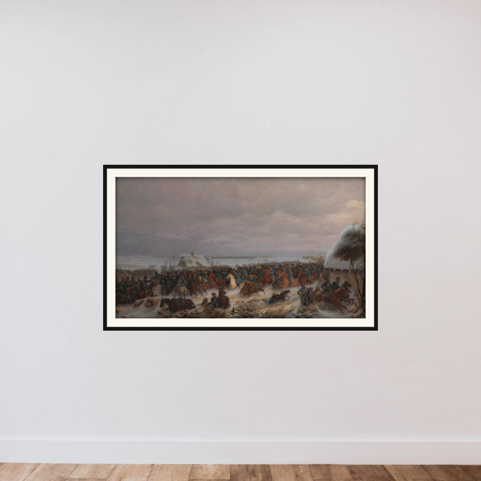 Affæren ved Vorbasse den 29. februar 1864 framed — shown to scale