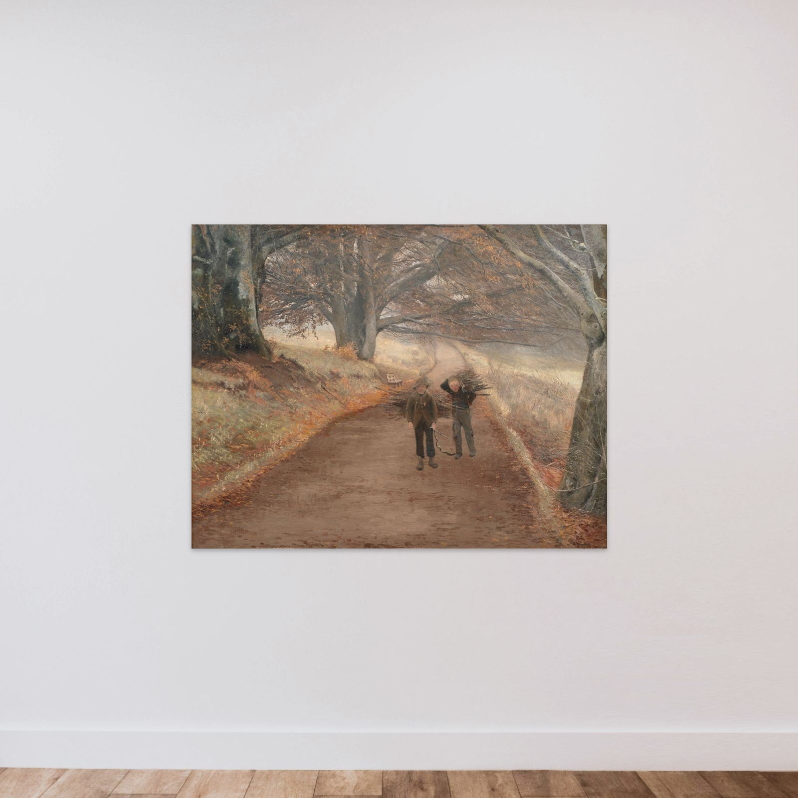 Gangsti ved Herlufsholm unframed — shown to scale
