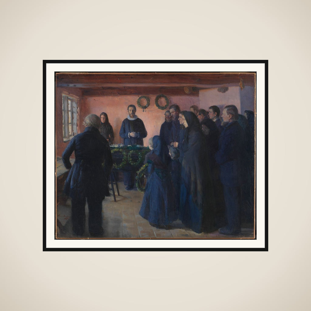 En begravelse framed