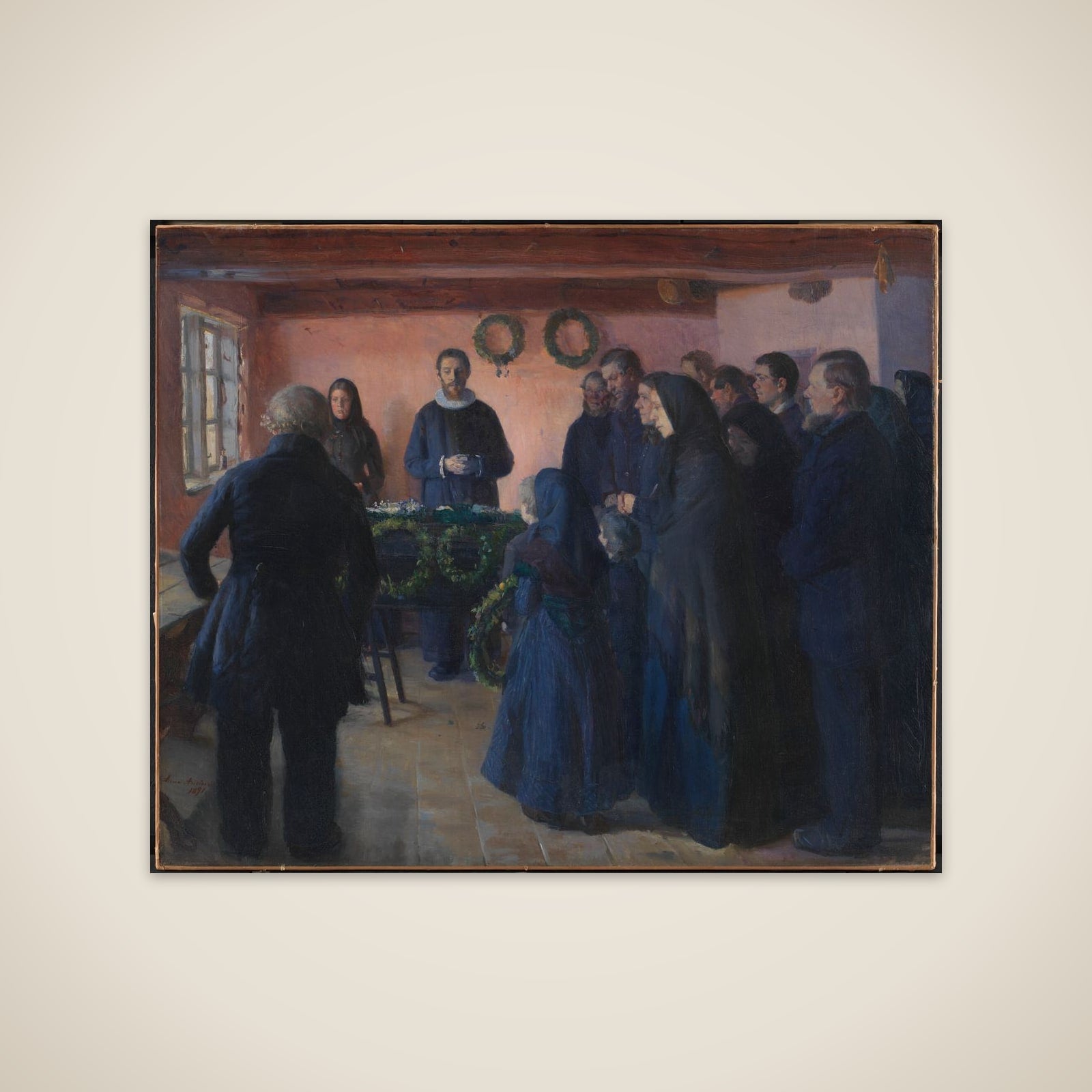 En begravelse unframed print