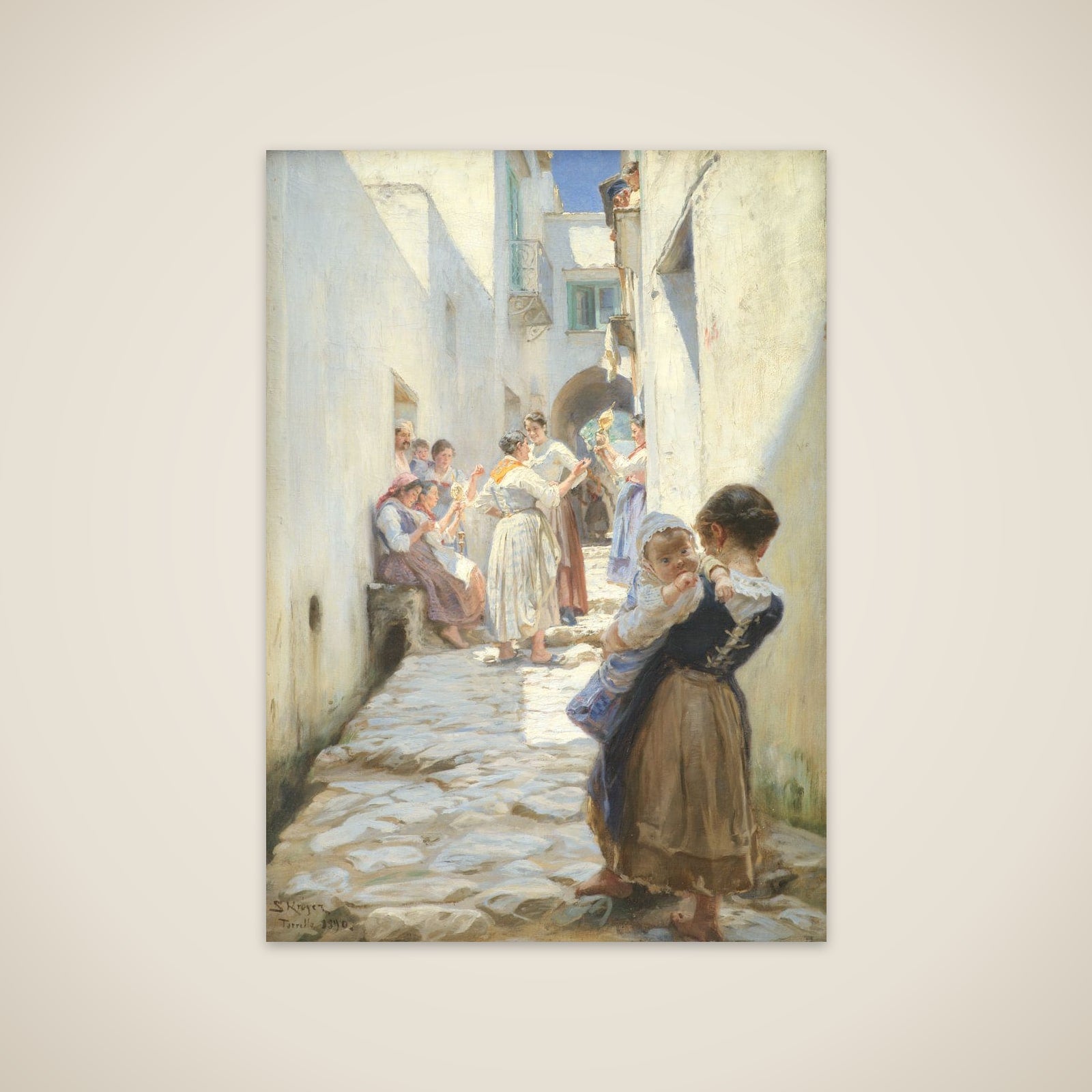 Gade i Torello unframed print