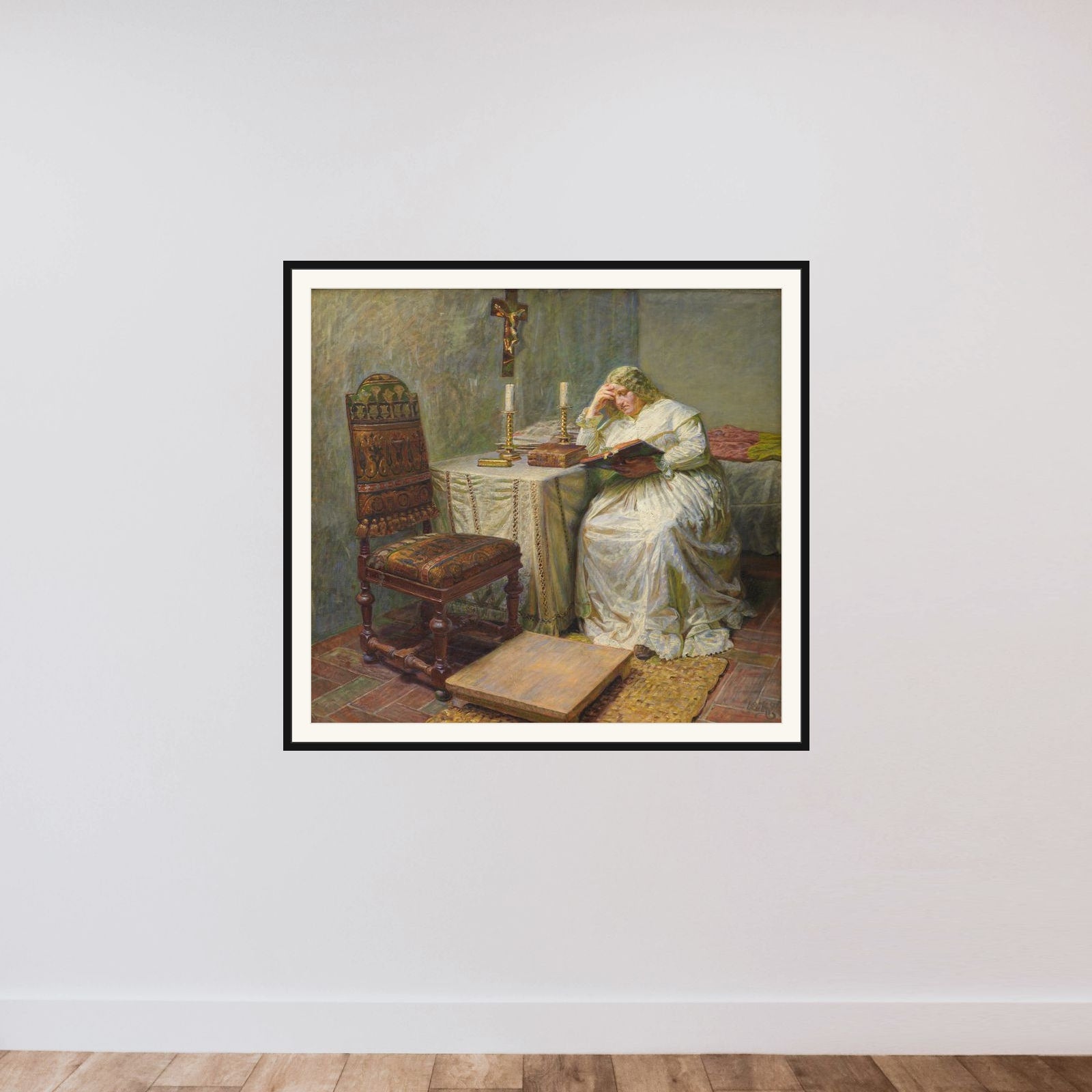 Leonora Christina i Blåtårn framed — shown to scale