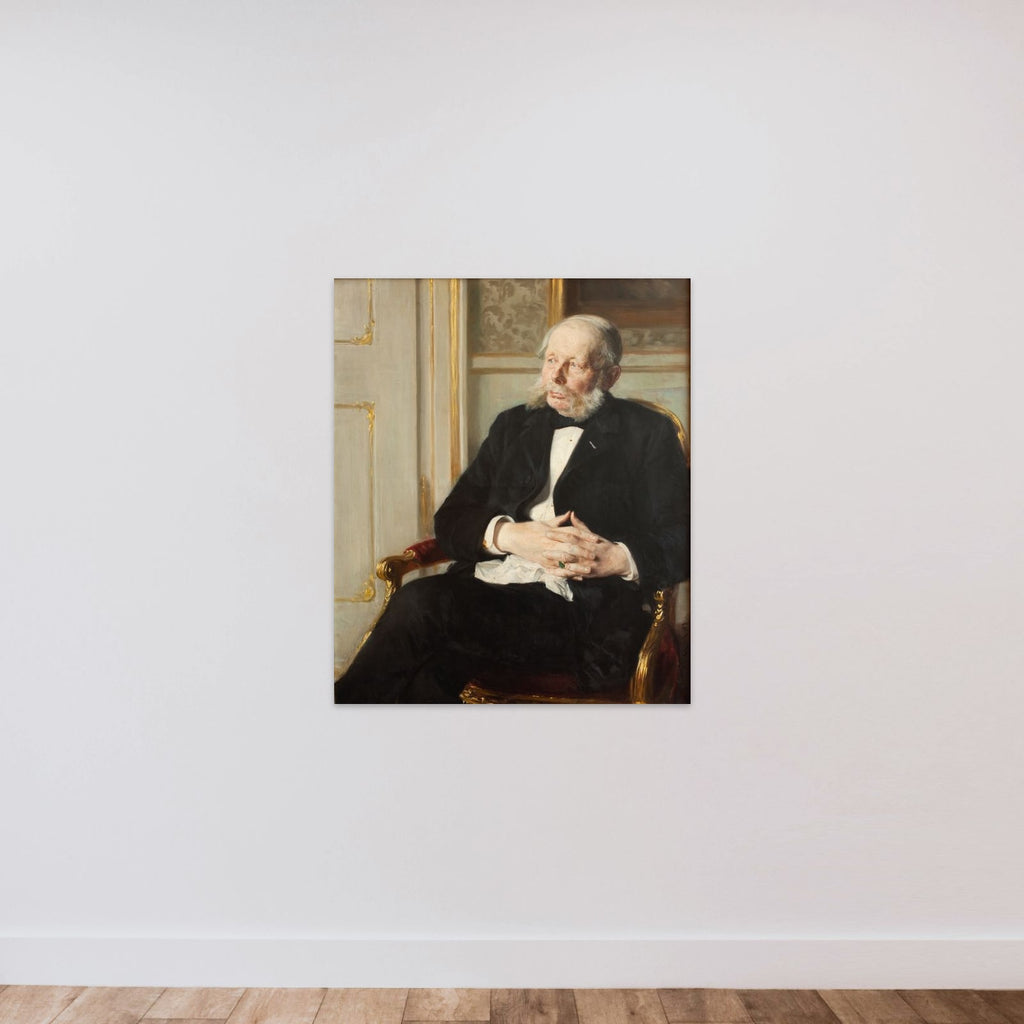 Baron Otto Ditlev Rosenørn-Lehn unframed — shown to scale