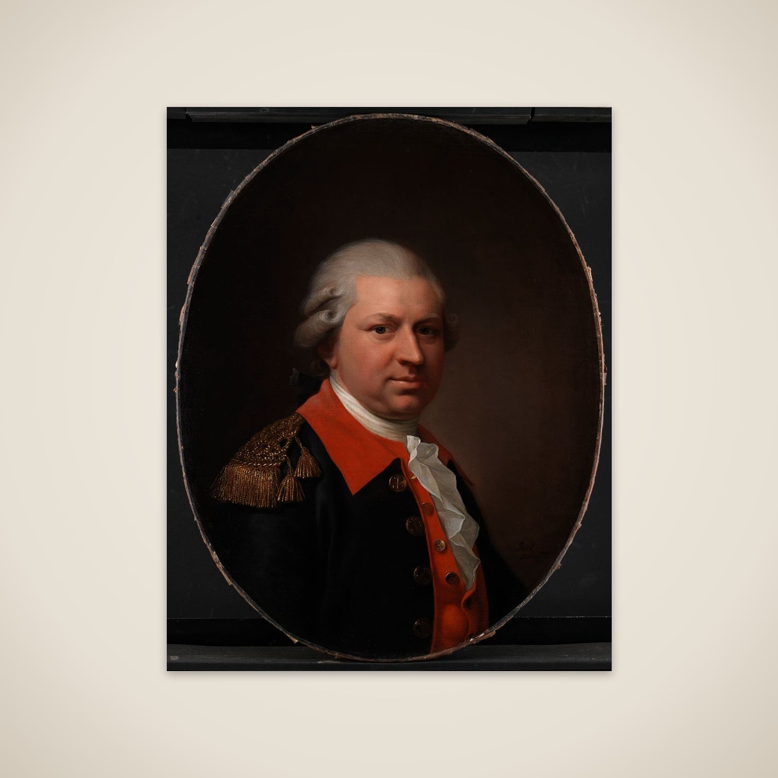 Kommandørkaptajn Henrik Gerner unframed print