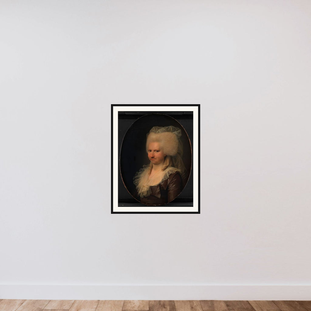 Charlotte Sophie Gerner, f. Rasch, Henrik Gerners hustru framed — shown to scale