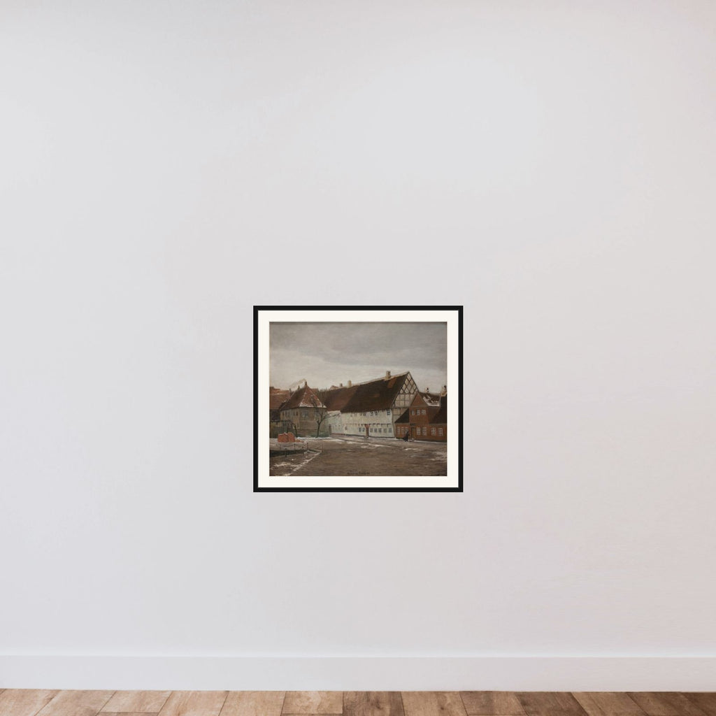 Vinteraften i Ribe framed — shown to scale
