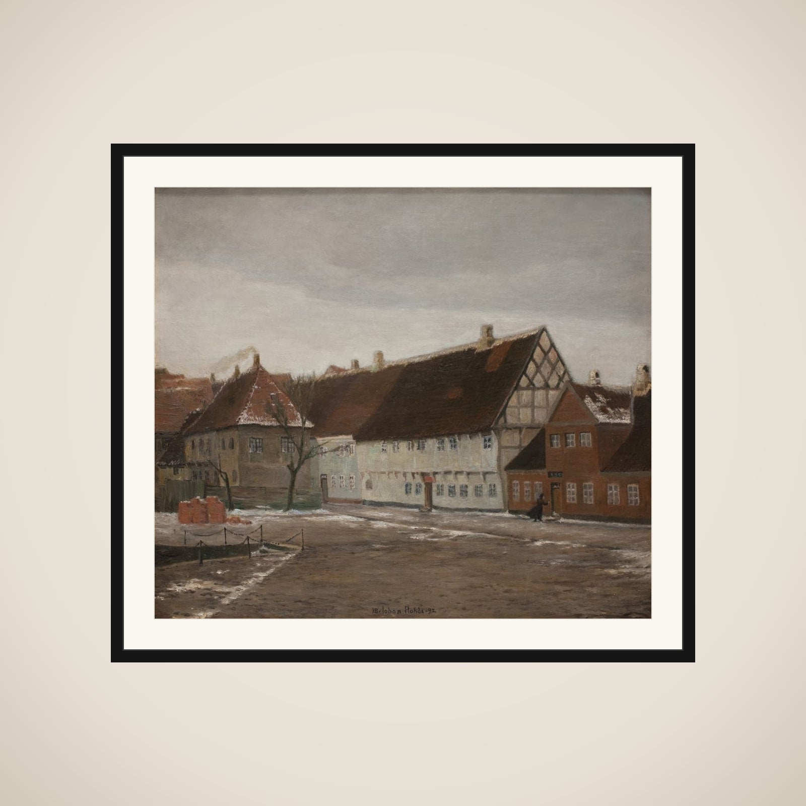 Vinteraften i Ribe framed