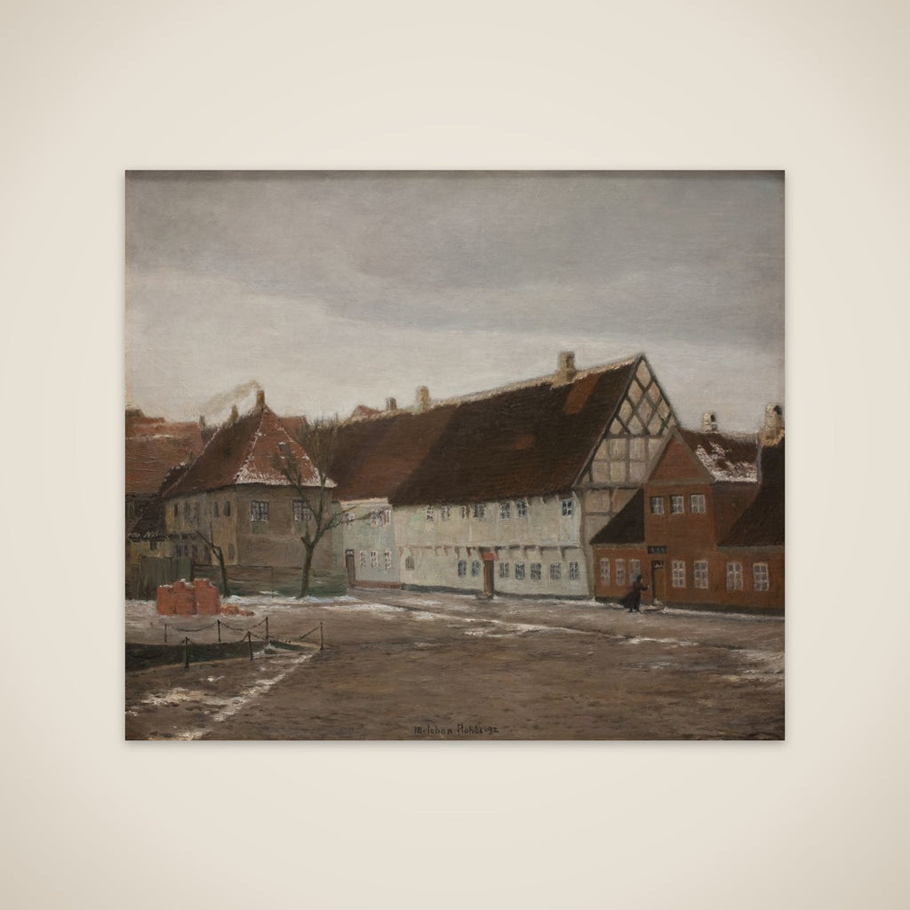 Vinteraften i Ribe unframed print