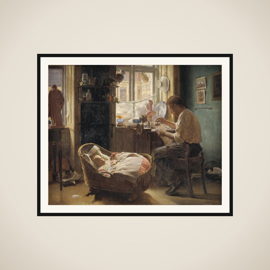 Hos klinkemanden framed