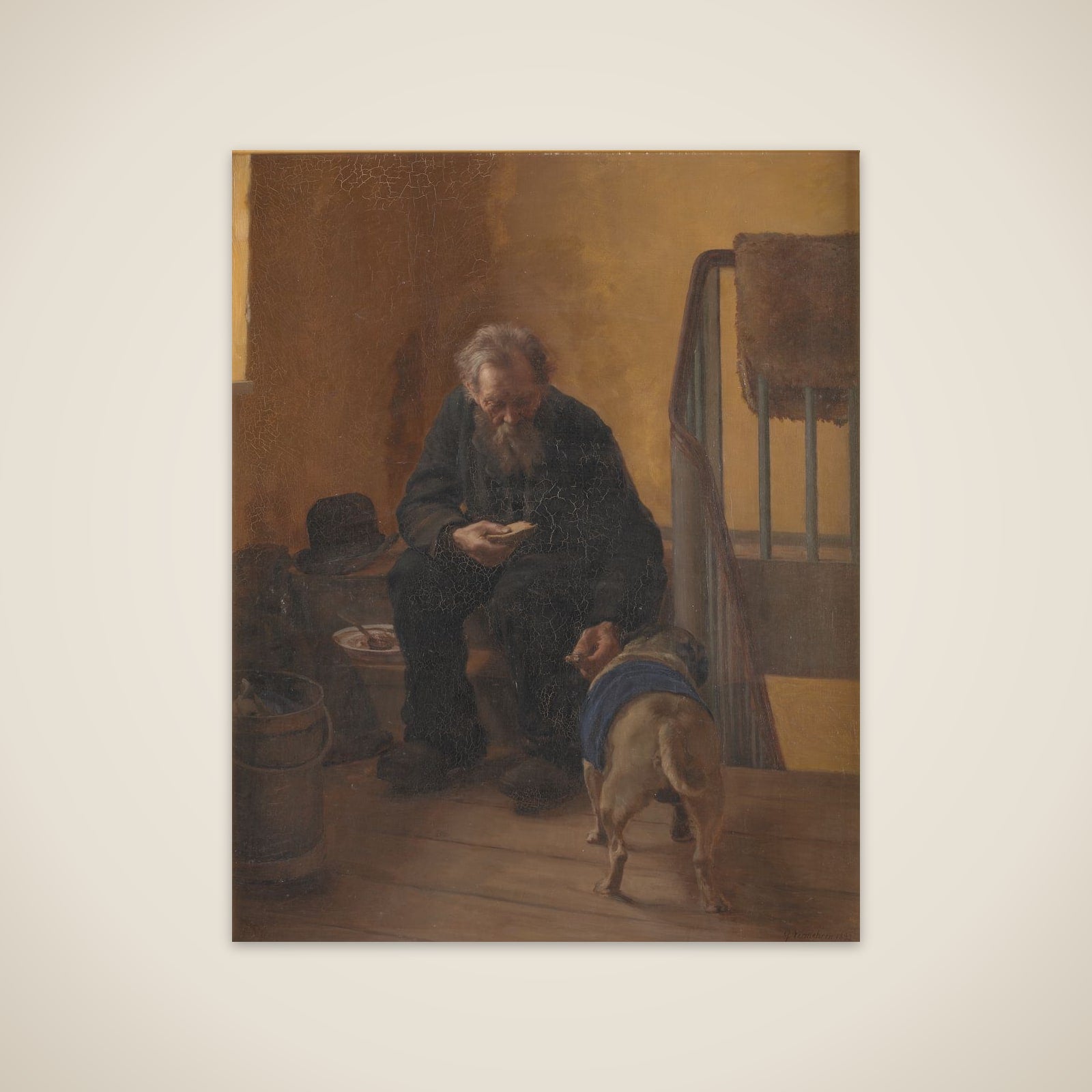 En kræsen rad unframed print