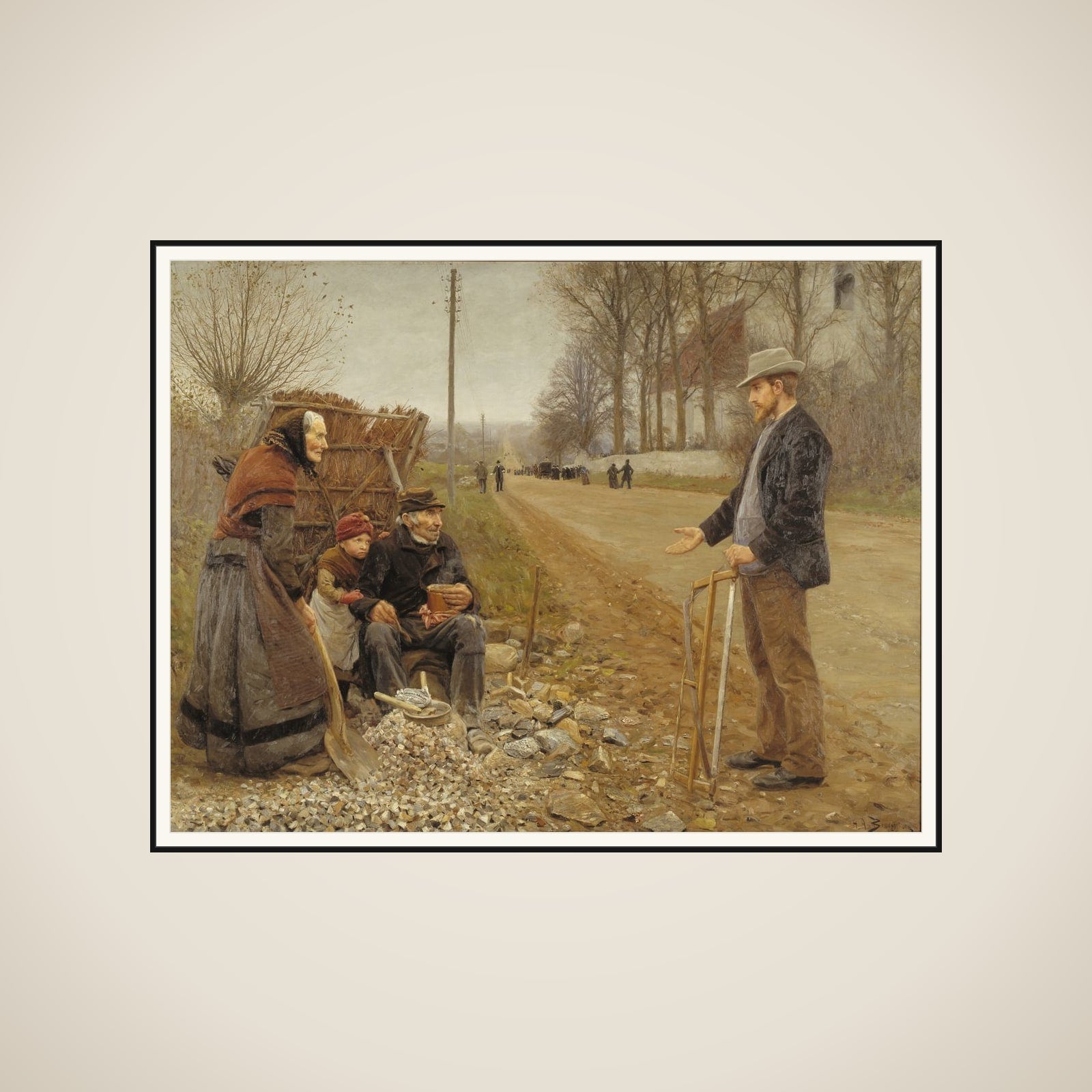 En landevej framed