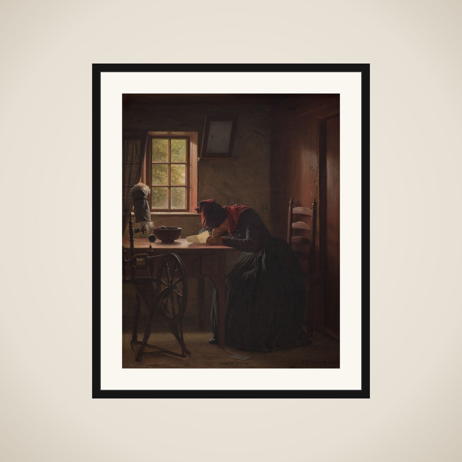 Et telegram framed