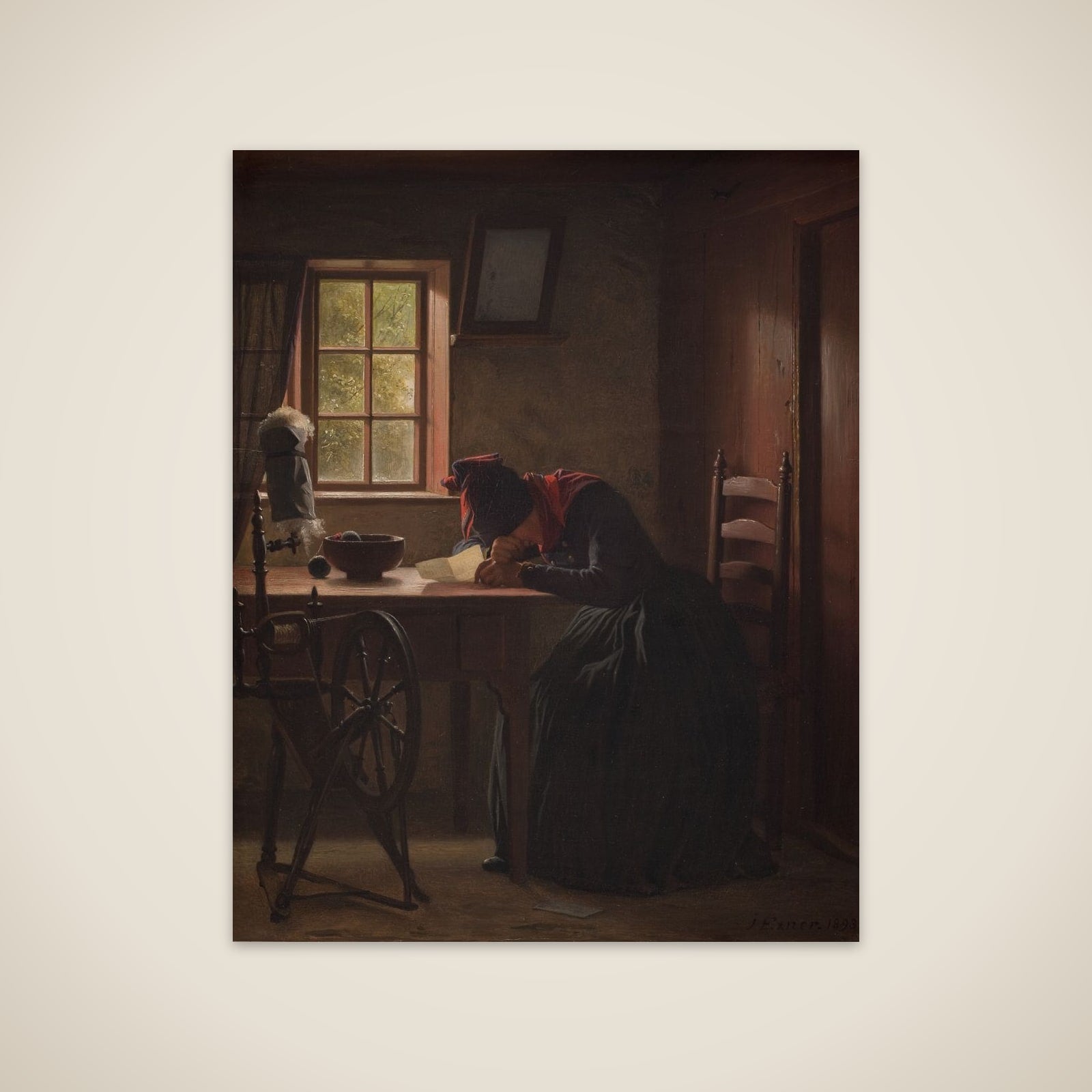 Et telegram unframed print