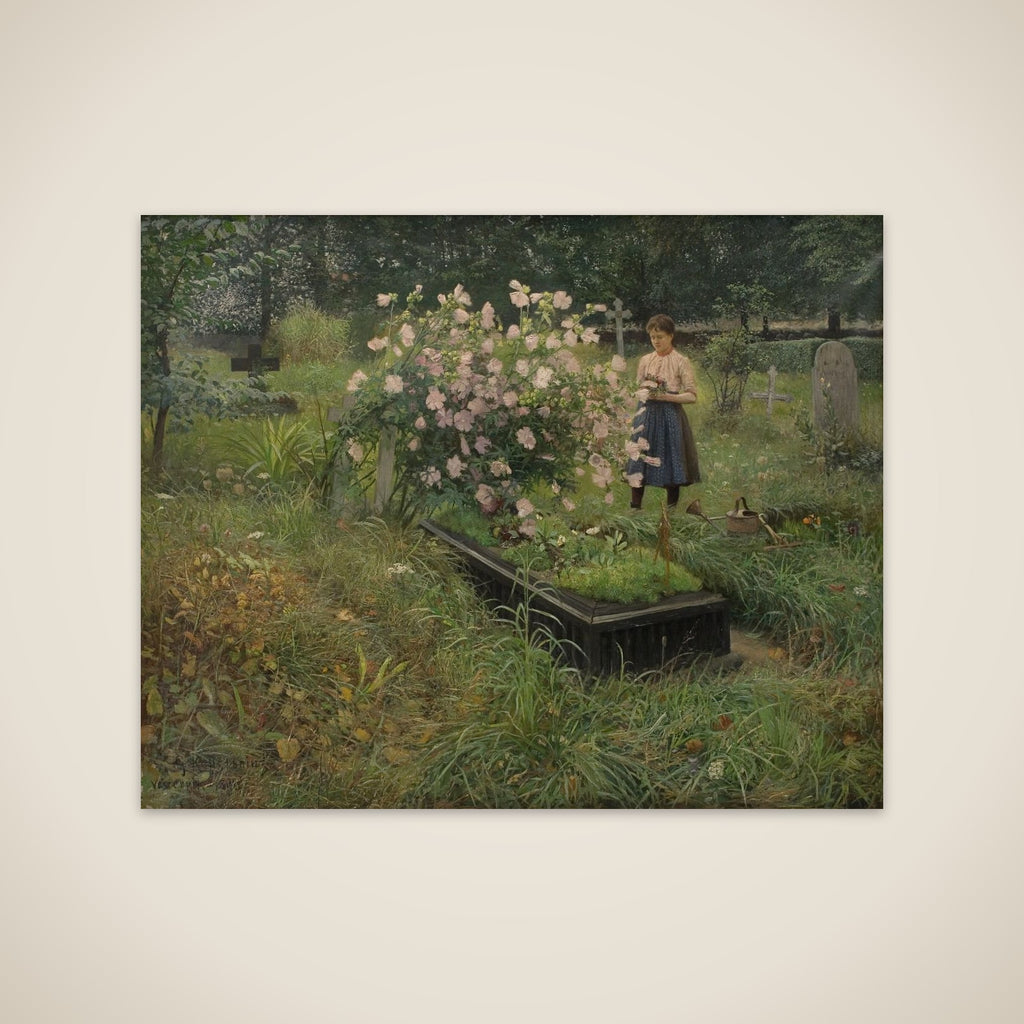 Kirkegårdsmotiv unframed print