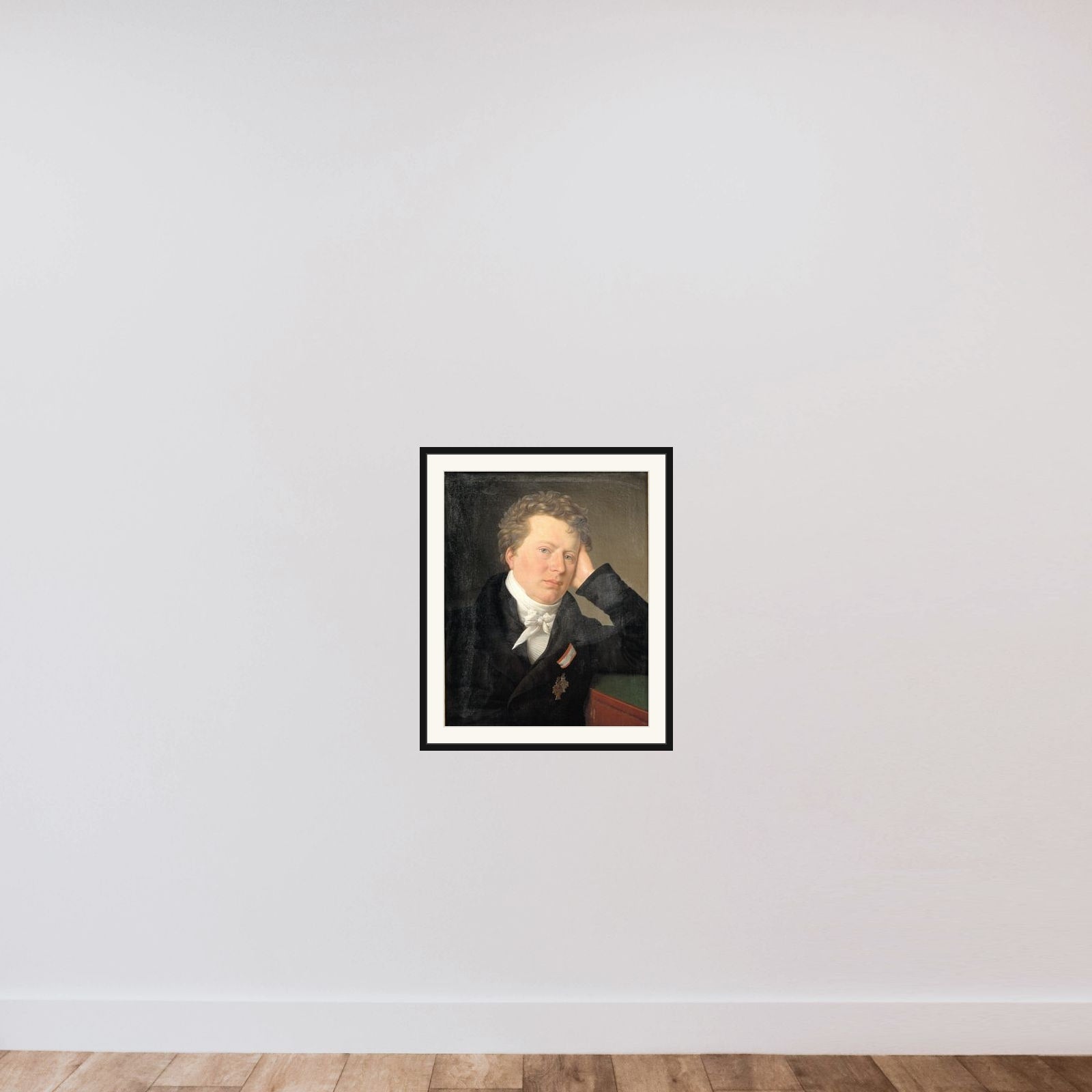 Juristen og statsmanden Anders Sandøe Ørsted framed — shown to scale