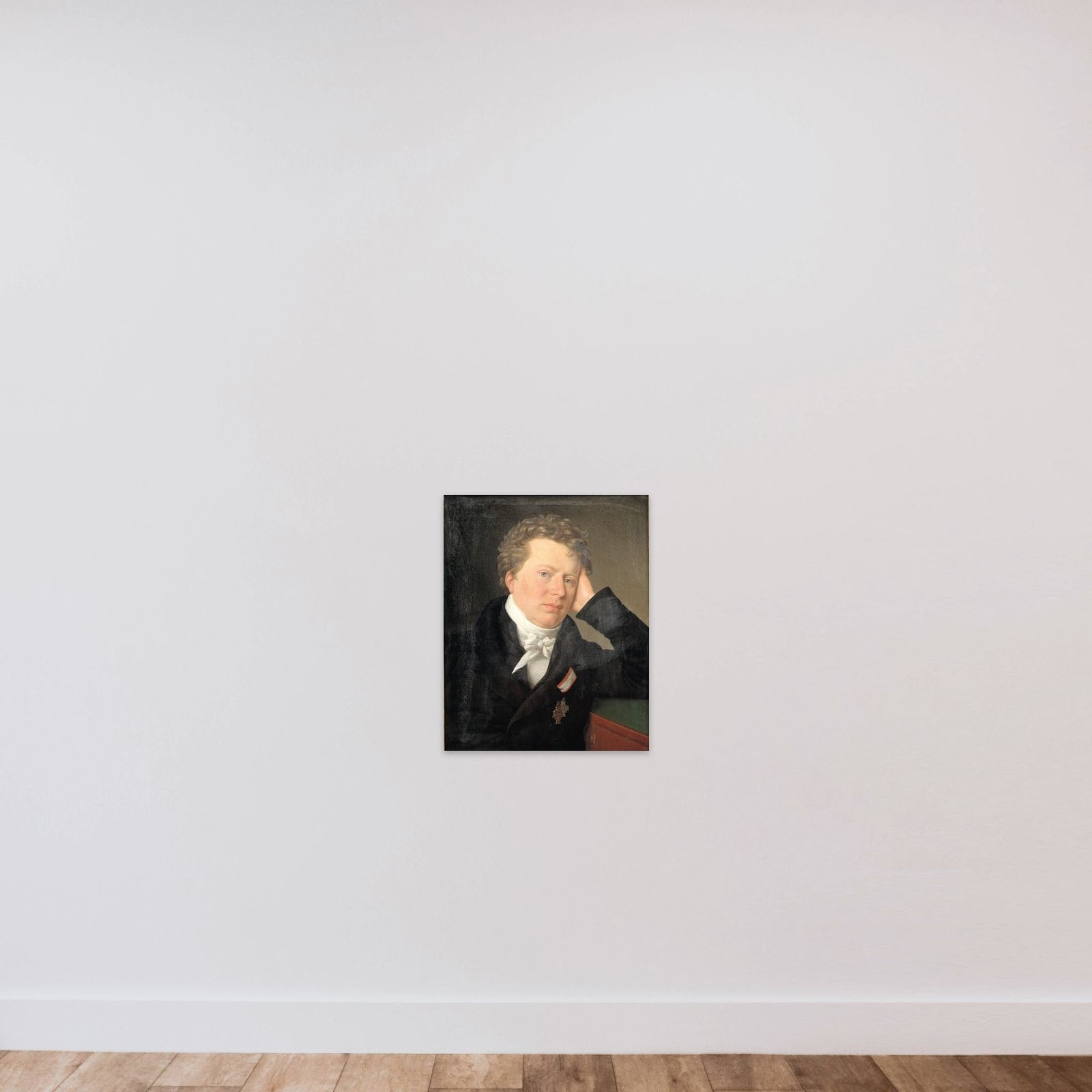 Juristen og statsmanden Anders Sandøe Ørsted unframed — shown to scale