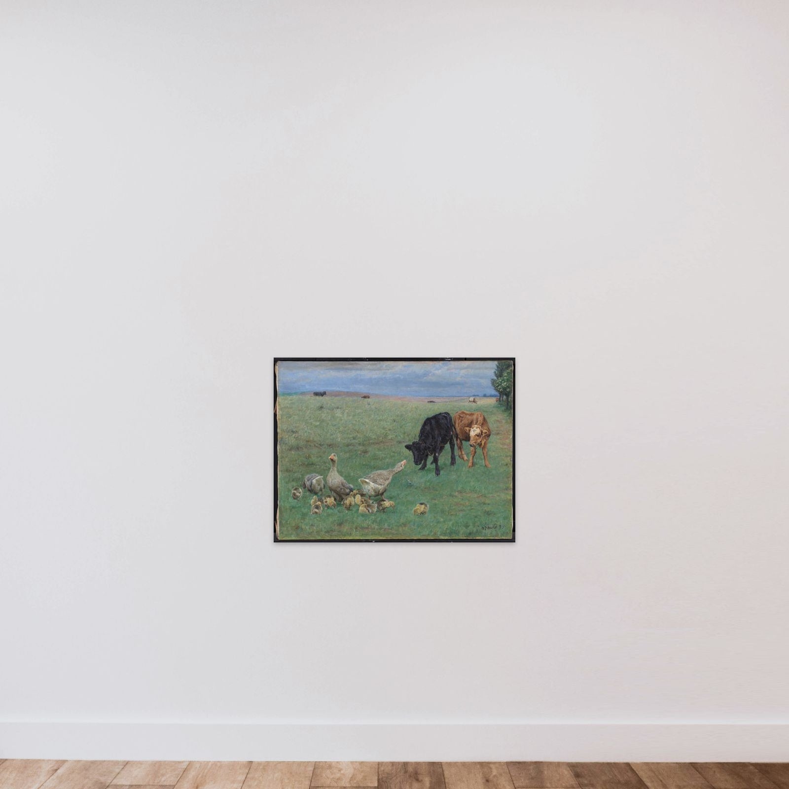 Gæslinger unframed — shown to scale