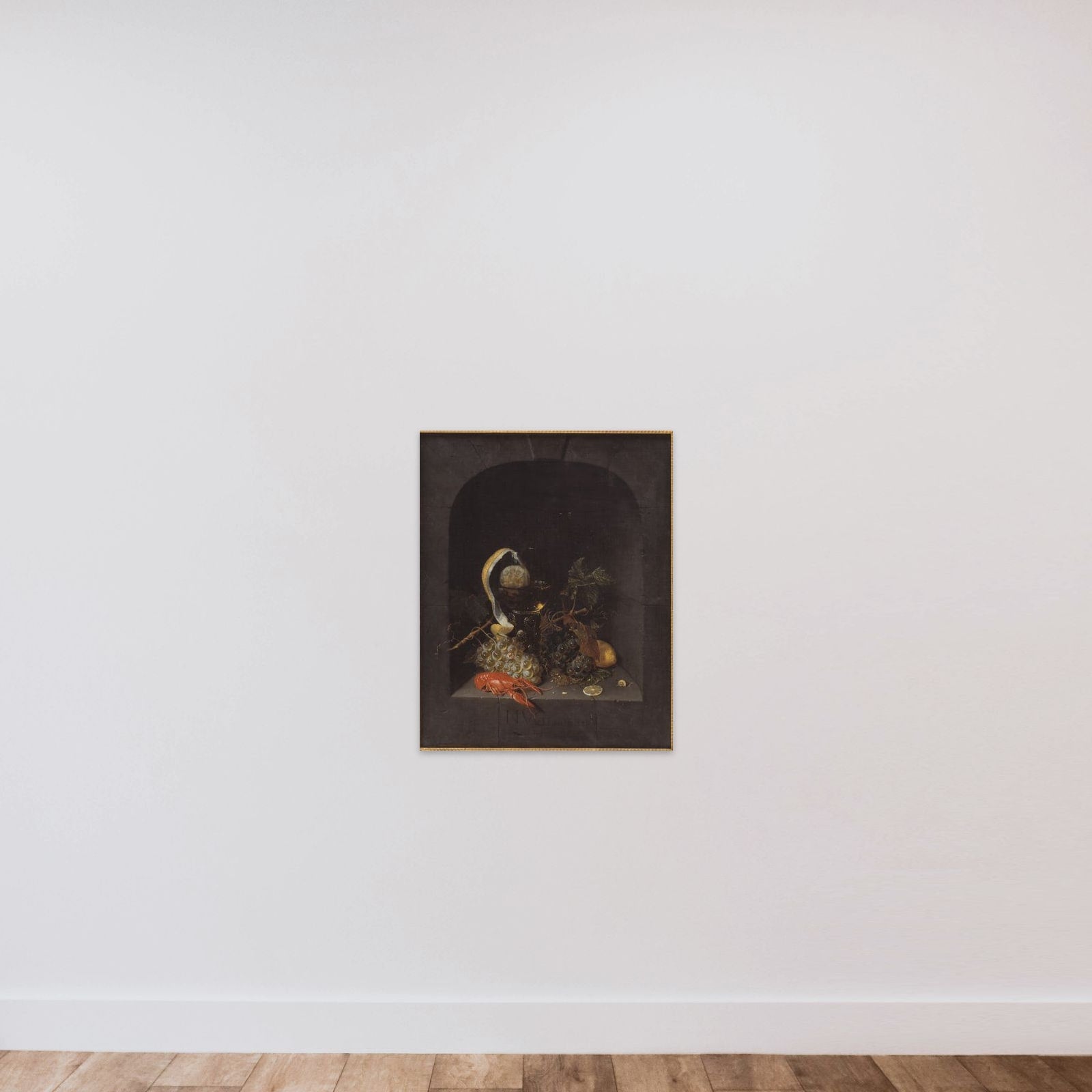 Stilleben unframed — shown to scale