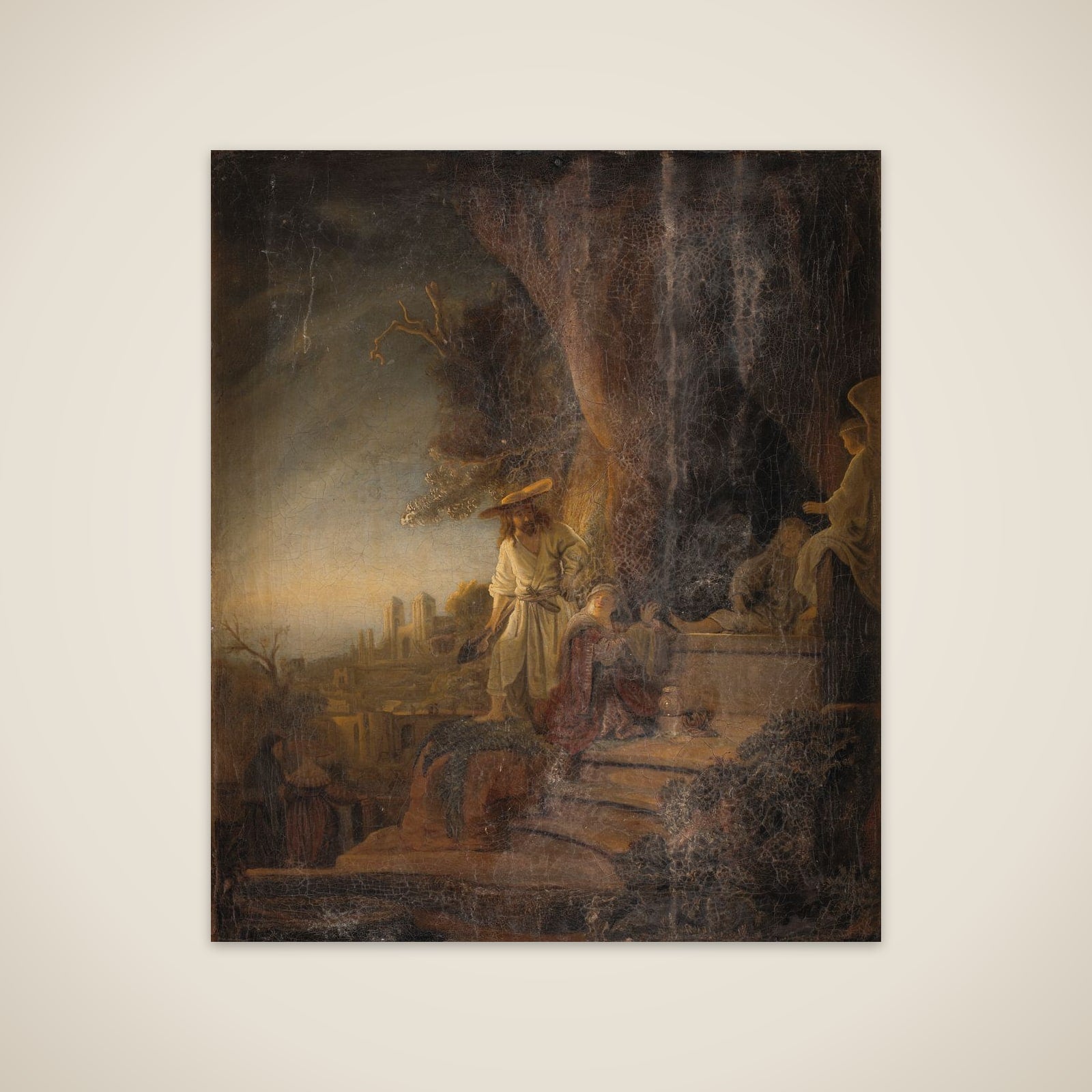Kristus og Magdalene unframed print