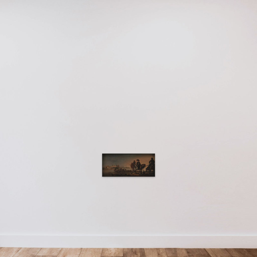 Den udvalgte Prins Christian på andejagt ved Nykøbing Slot unframed — shown to scale