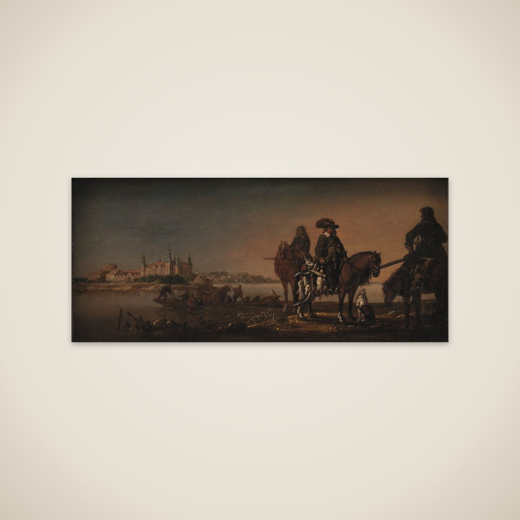 Den udvalgte Prins Christian på andejagt ved Nykøbing Slot unframed print