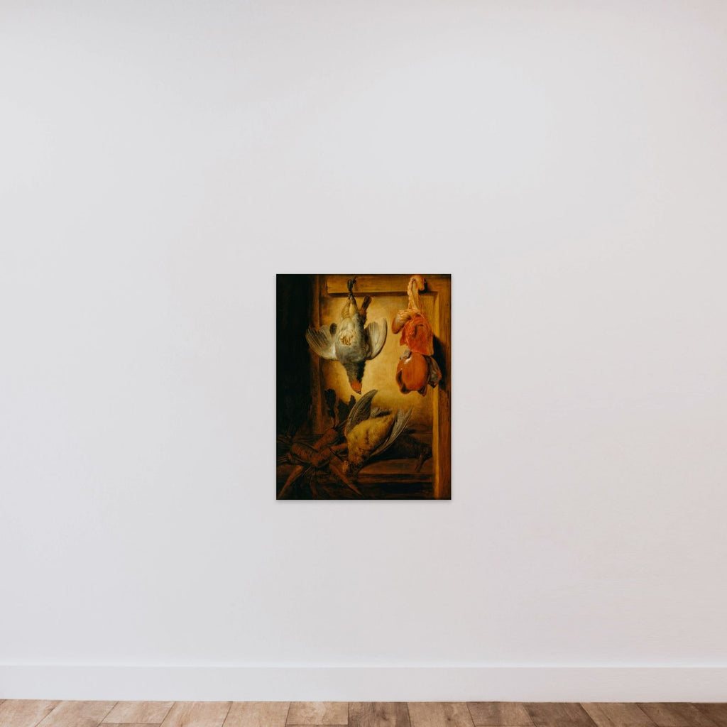 Døde fugle unframed — shown to scale