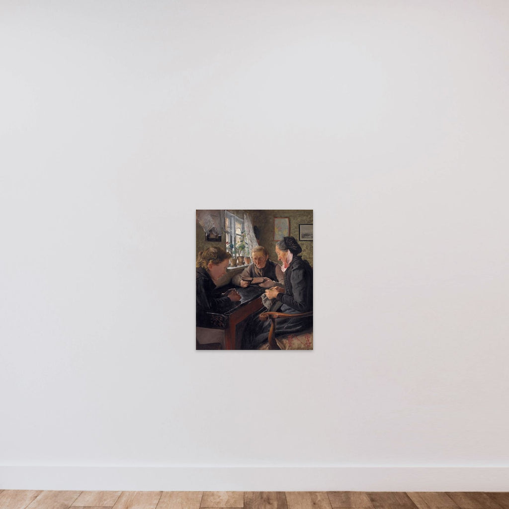 Bedsteforældrenes søndag unframed — shown to scale