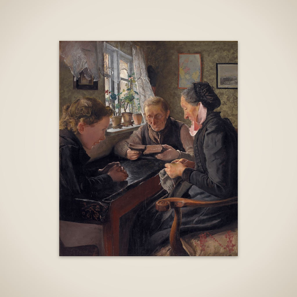 Bedsteforældrenes søndag unframed print