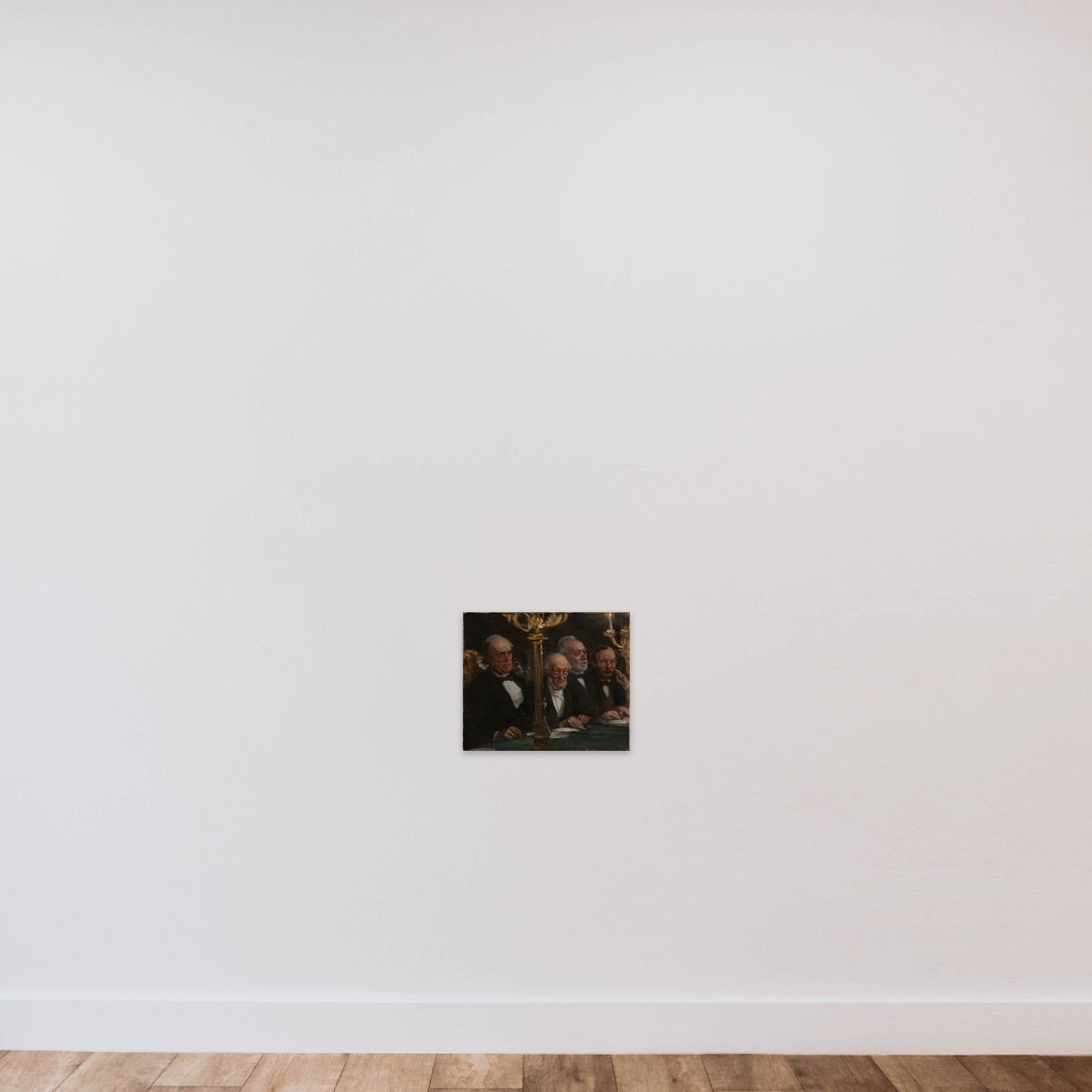 Portrætgruppe unframed — shown to scale