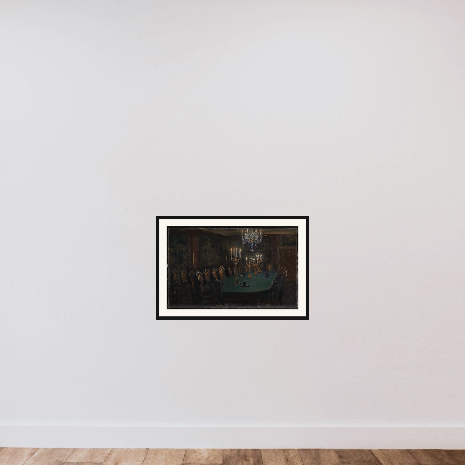 Interiør framed — shown to scale