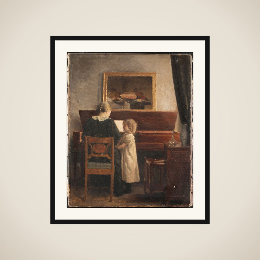 Ved klaveret framed