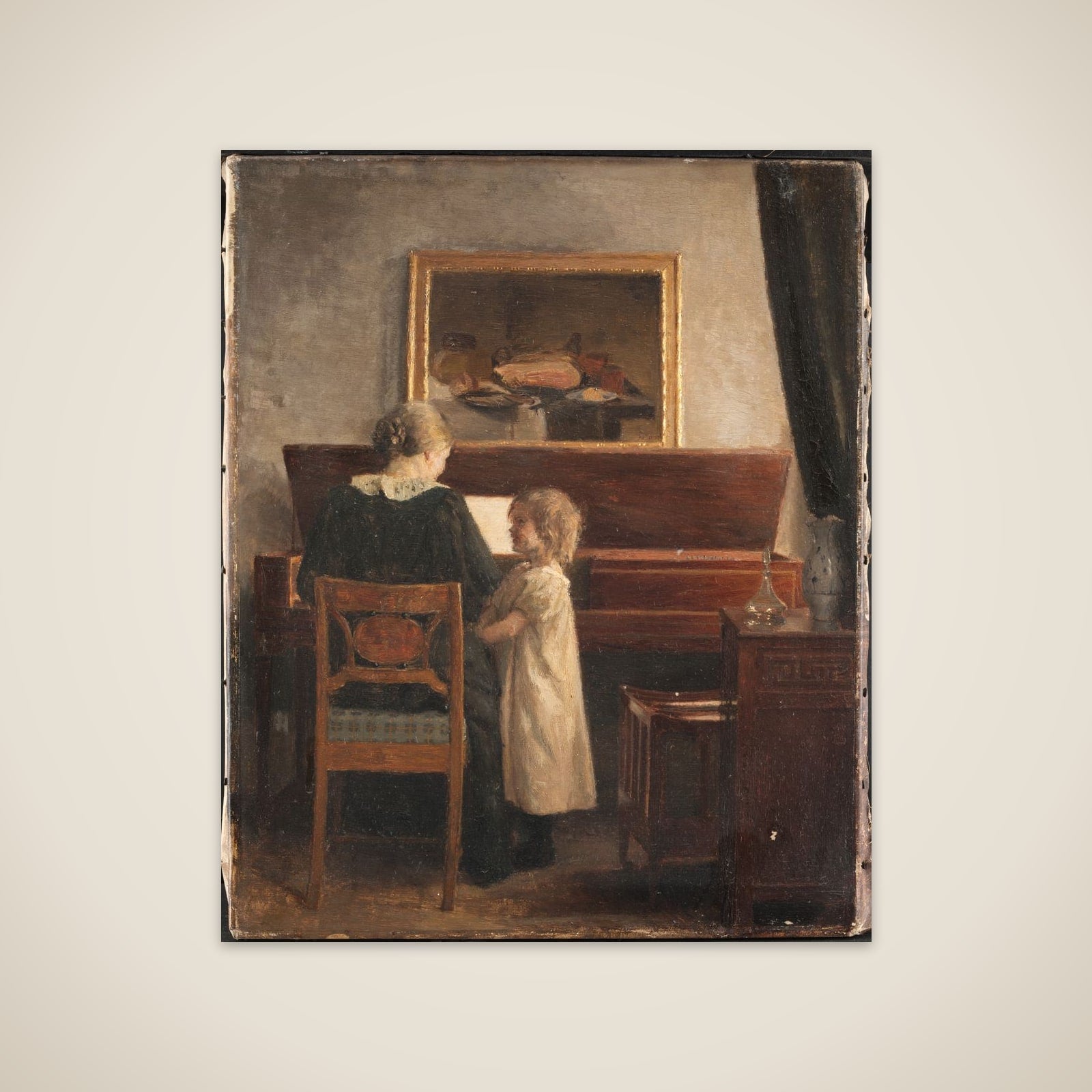 Ved klaveret unframed print