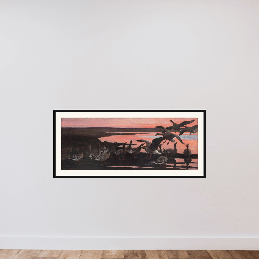 Vildgæs framed — shown to scale