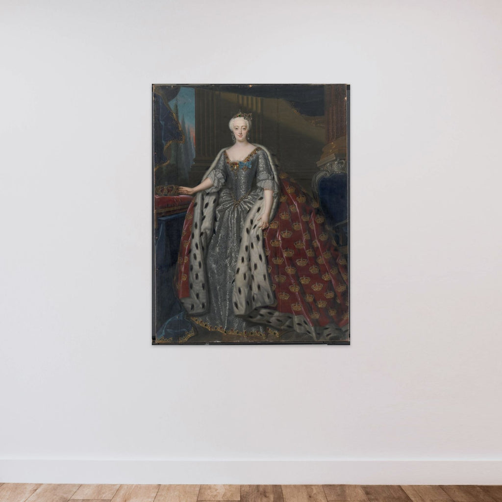 Sophie Magdalene, Christian VI's dronning unframed — shown to scale
