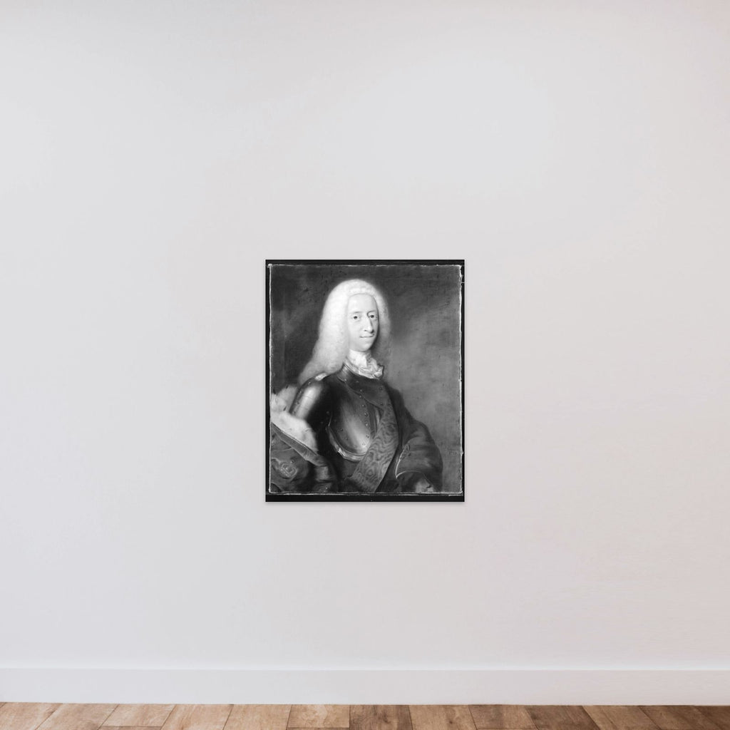 Kong Christian Vl unframed — shown to scale