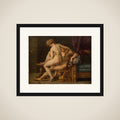 Nuditet med mand og kvinde framed