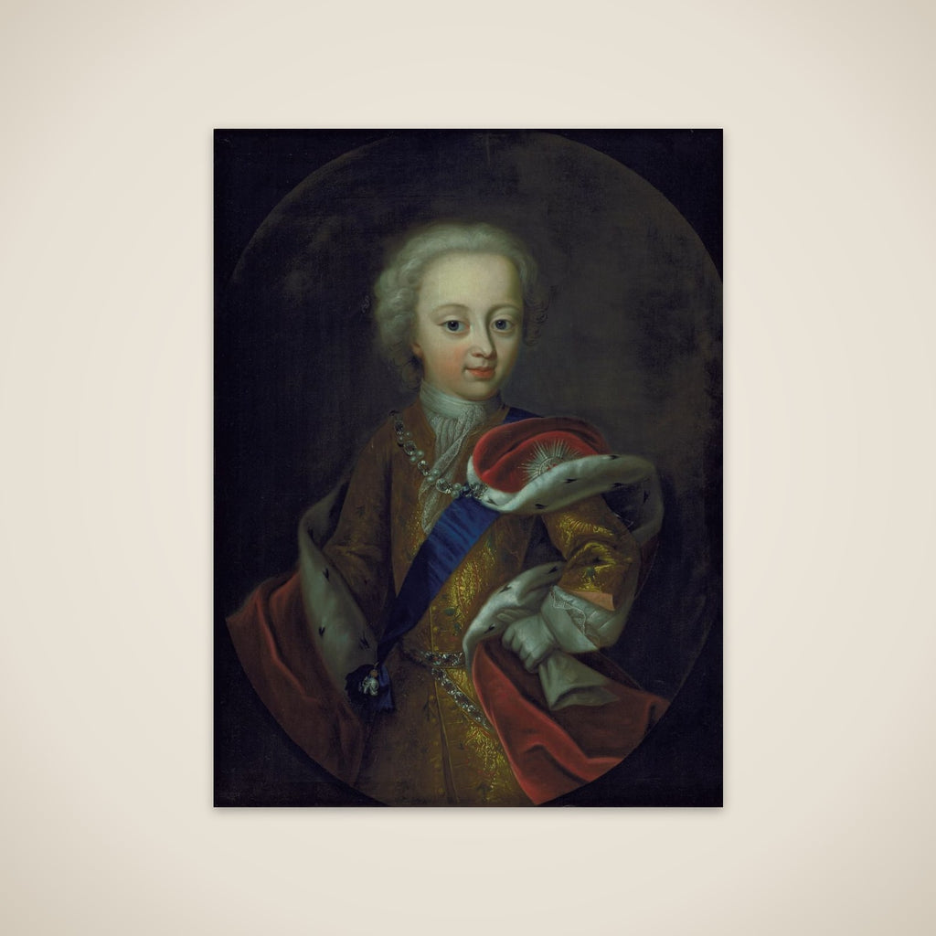 Kong Frederik V som barn unframed print