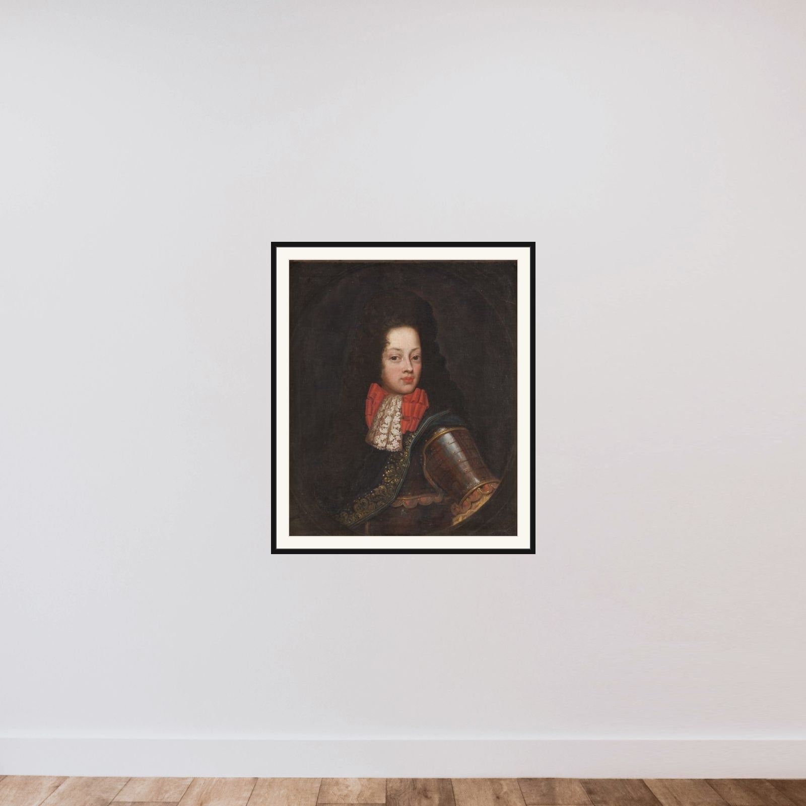 Prins Carl af Hessen Homburgh framed — shown to scale