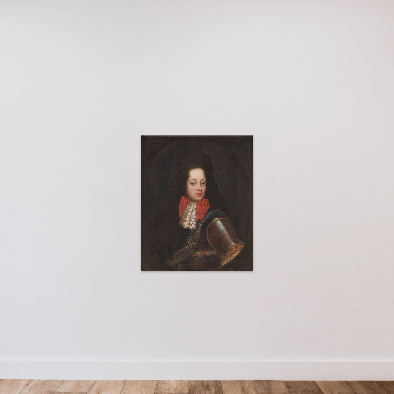 Prins Carl af Hessen Homburgh unframed — shown to scale