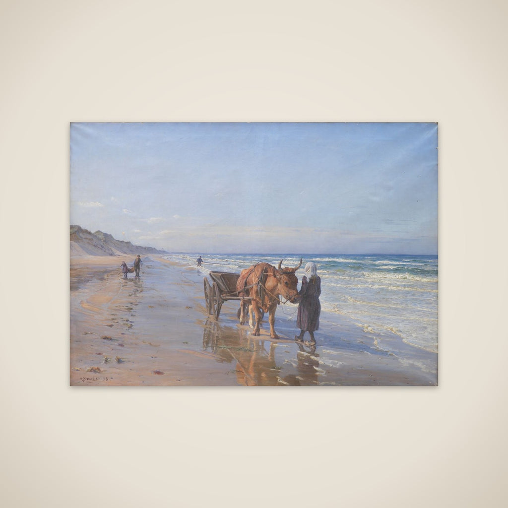 Kystboerne drager vod i landingen unframed print