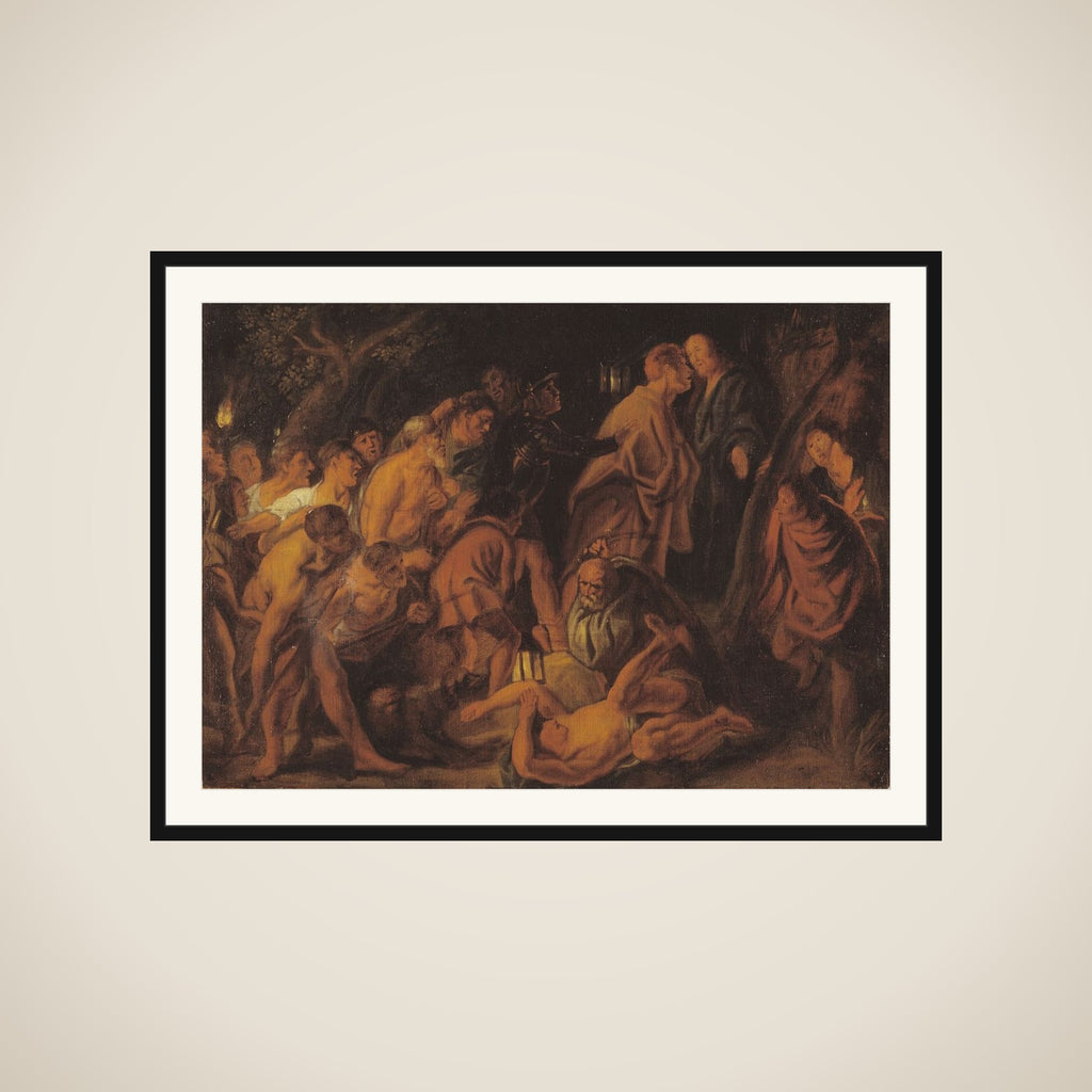 Kristus forrådes og pågribes i Getsemane framed