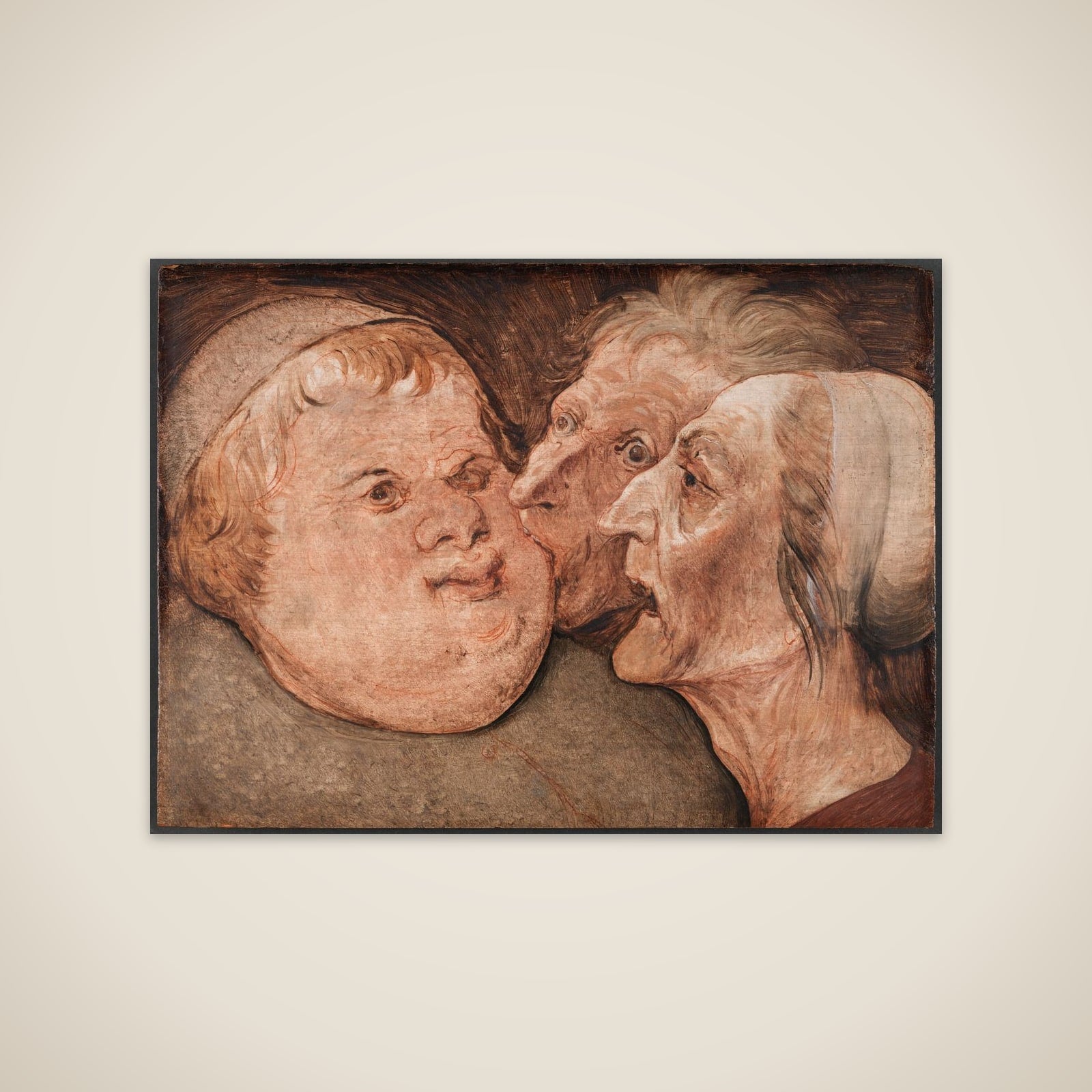 Striden mellem Fastelavn og Fasten unframed print